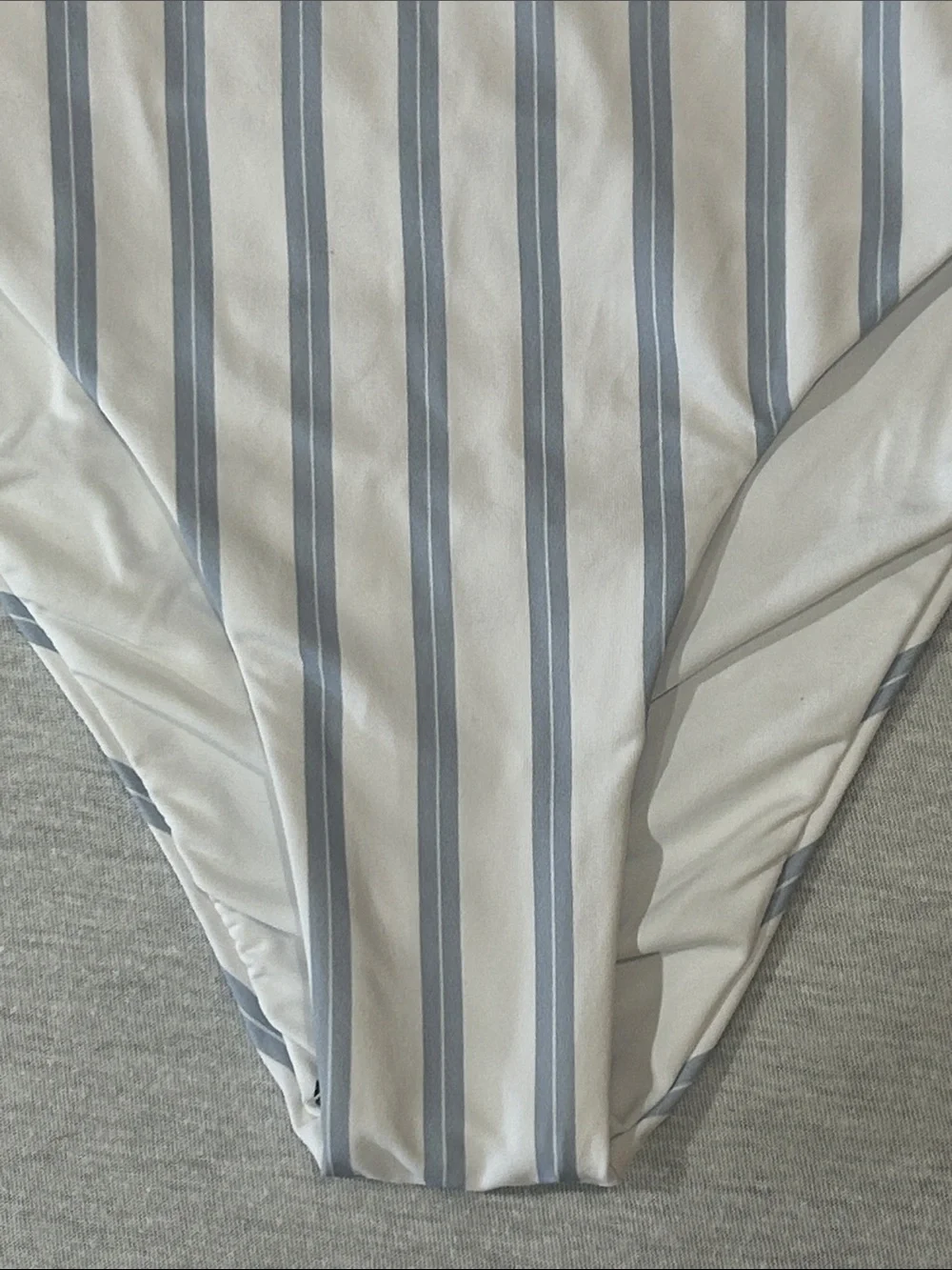 Revel Ray Striped Blue & White Belted One-Piece Swimsuit NWT Sz S - Picture 6 of 10